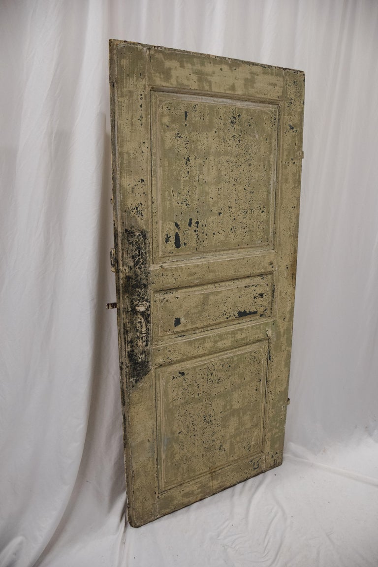 Antique French Painted Door For Sale at 1stDibs