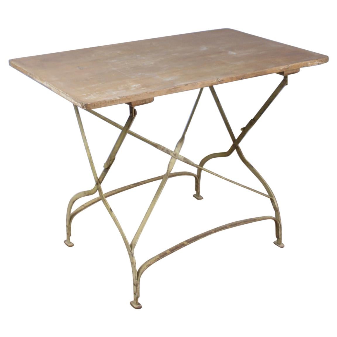 Antique French Painted Folding Table