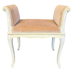Antique French Painted Louis XV Banquette Bench