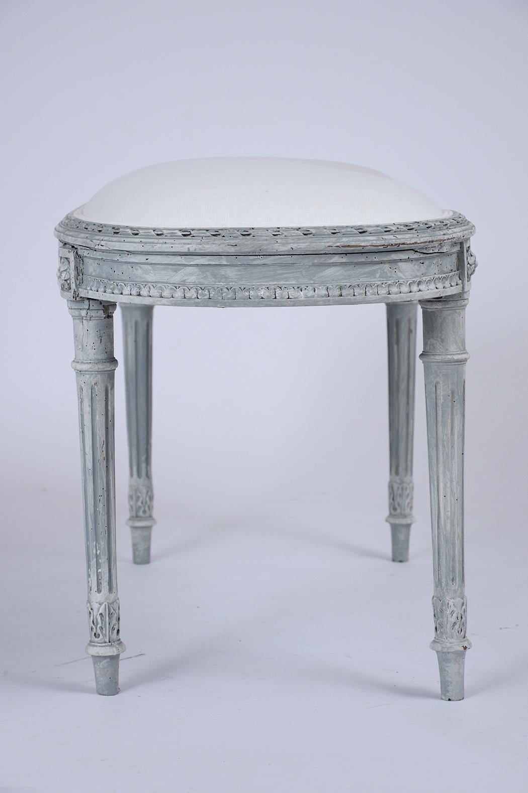 19th Century Antique French Louis XVI Bench