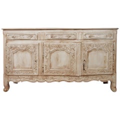 Antique French Painted Oak Buffet, circa 1860