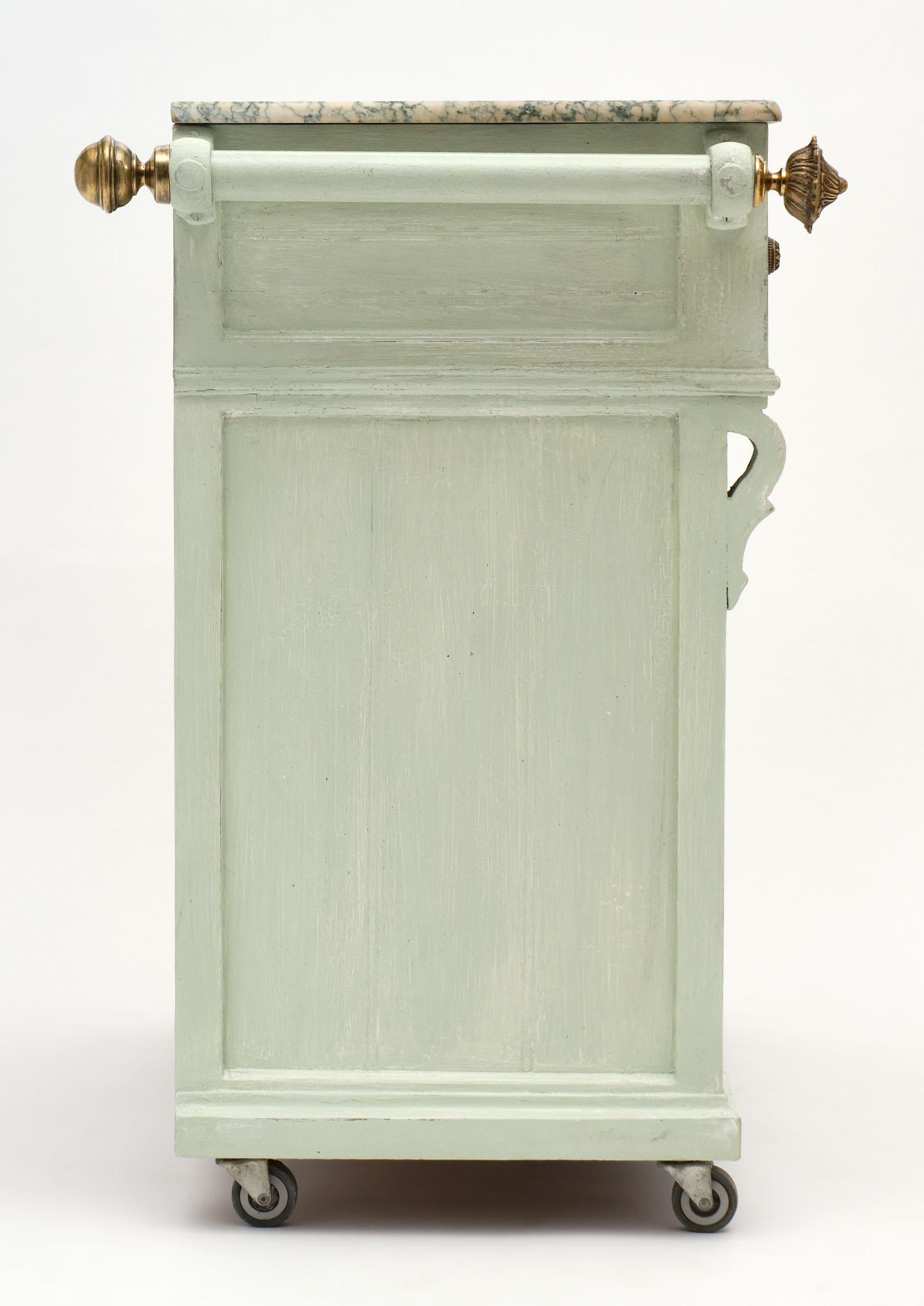 Antique French Painted Pastry Cabinet 3
