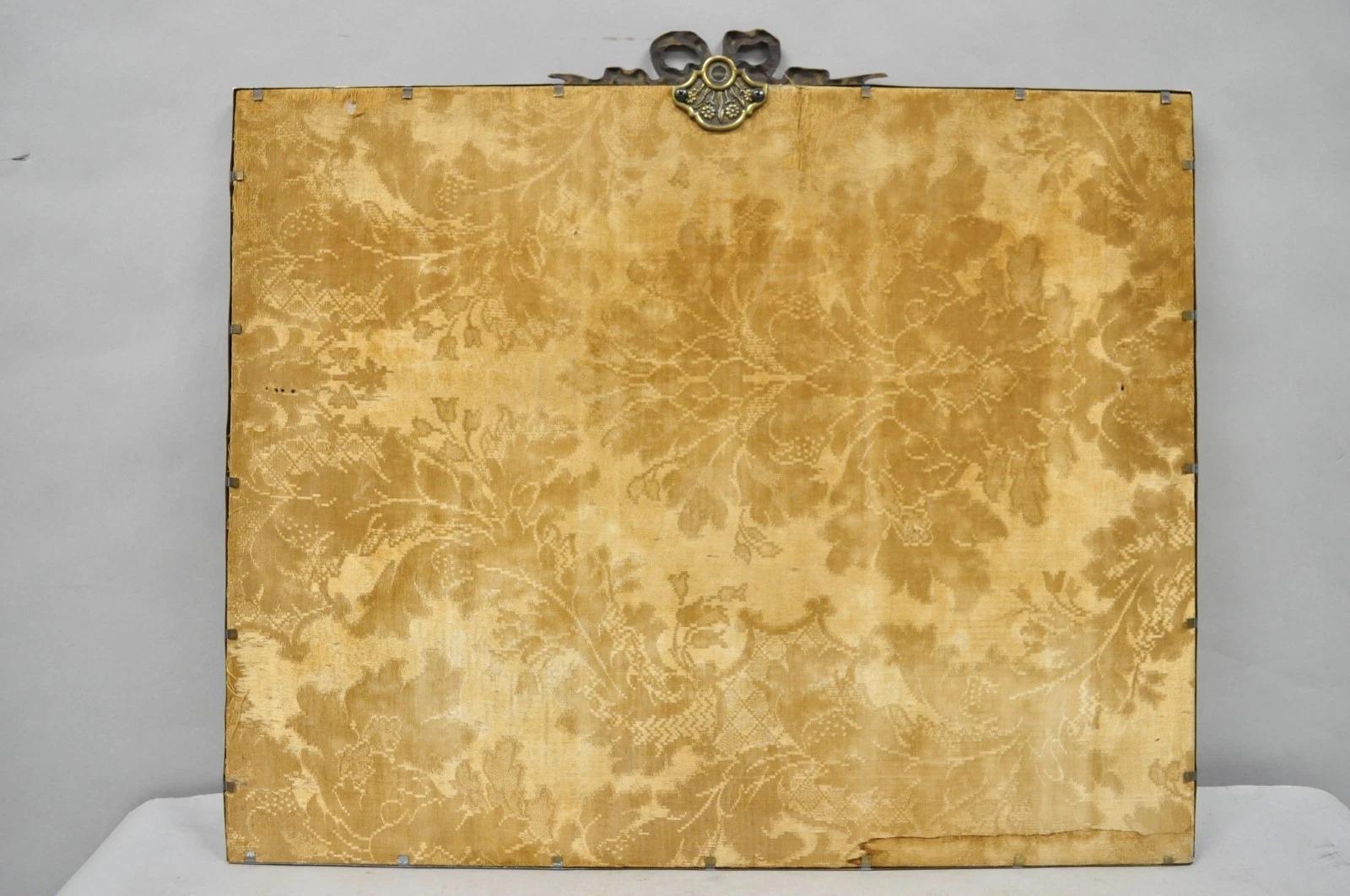 Antique French Painted Porcelain Framed Wall Plaque Signed Jean-Baptiste Greuze For Sale 4