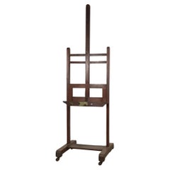 Antiguo caballete de pintura francés con soporte de Bonhomme Paris