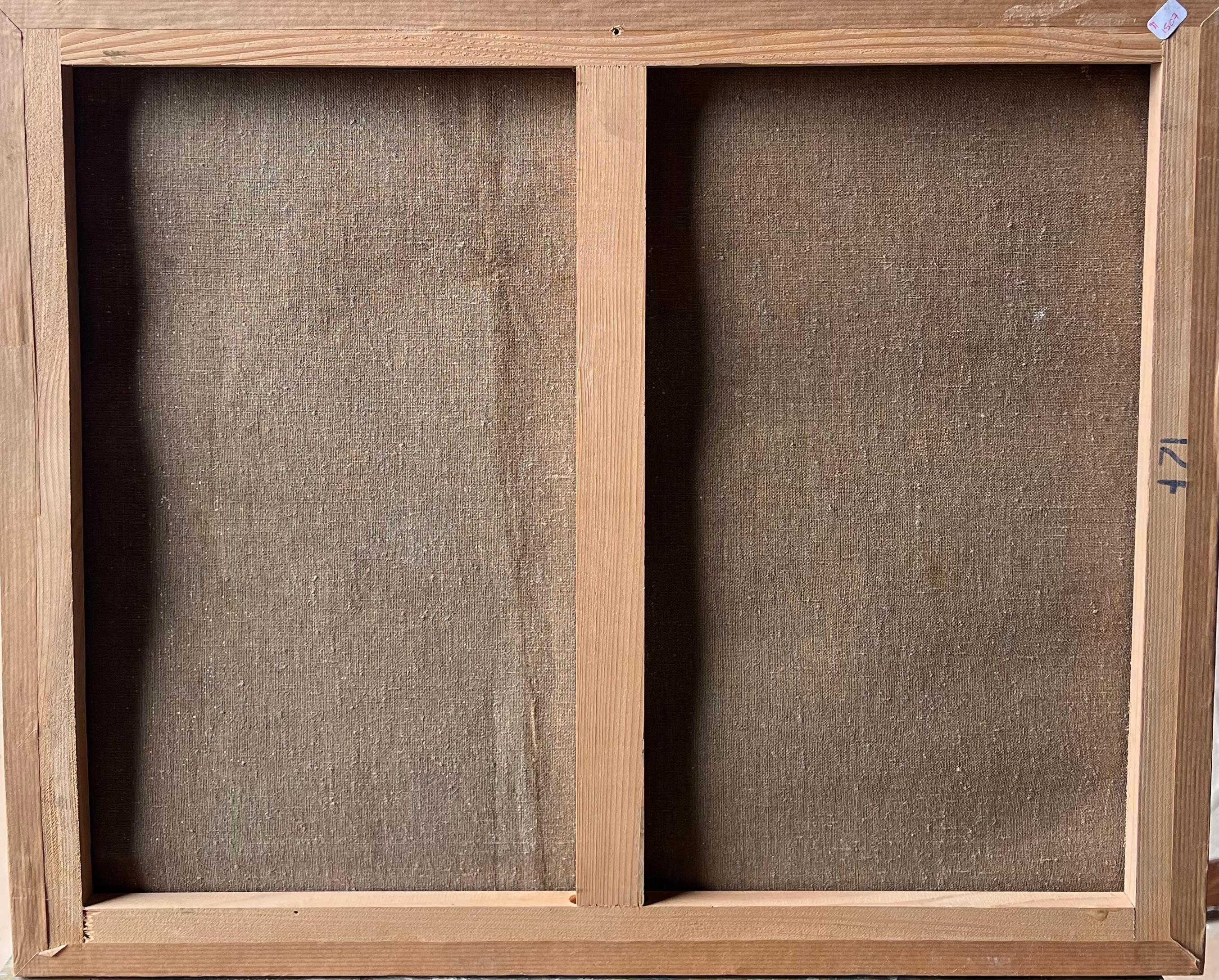 1930's Französisch Post Impressionist signiert Porträt Dame Künstler Studio Interieur im Angebot 4