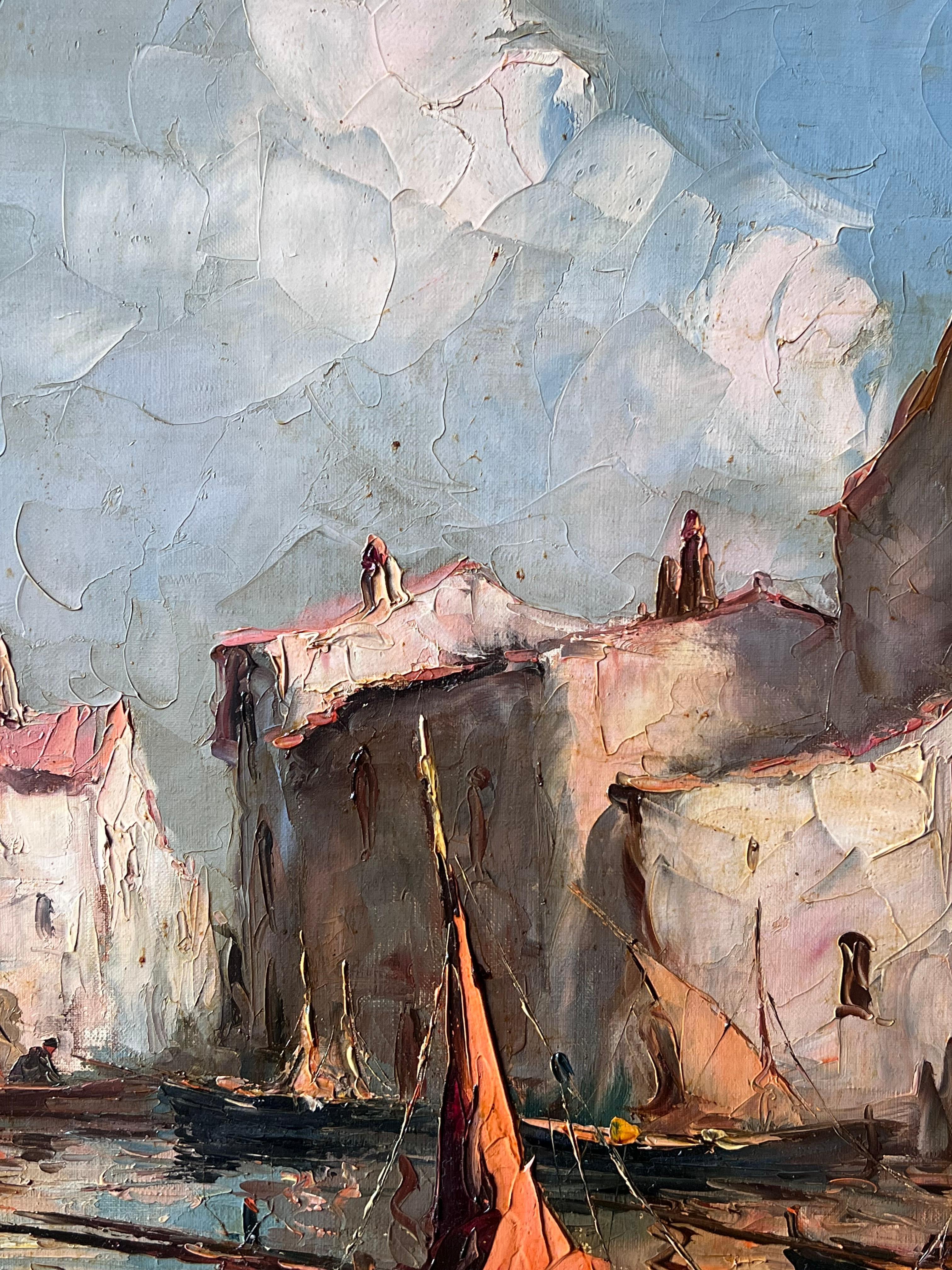 Der alte Fischereihafen
Französische Schule, Mitte des 20. Jahrhunderts
unterschrieben mit Charles Cermak