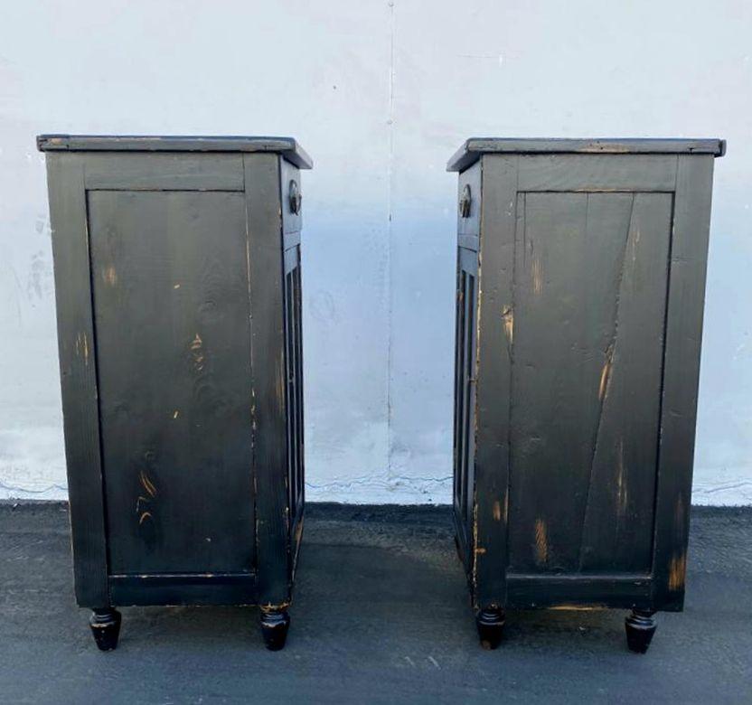 Antique French Pair of Night Stands For Sale 1