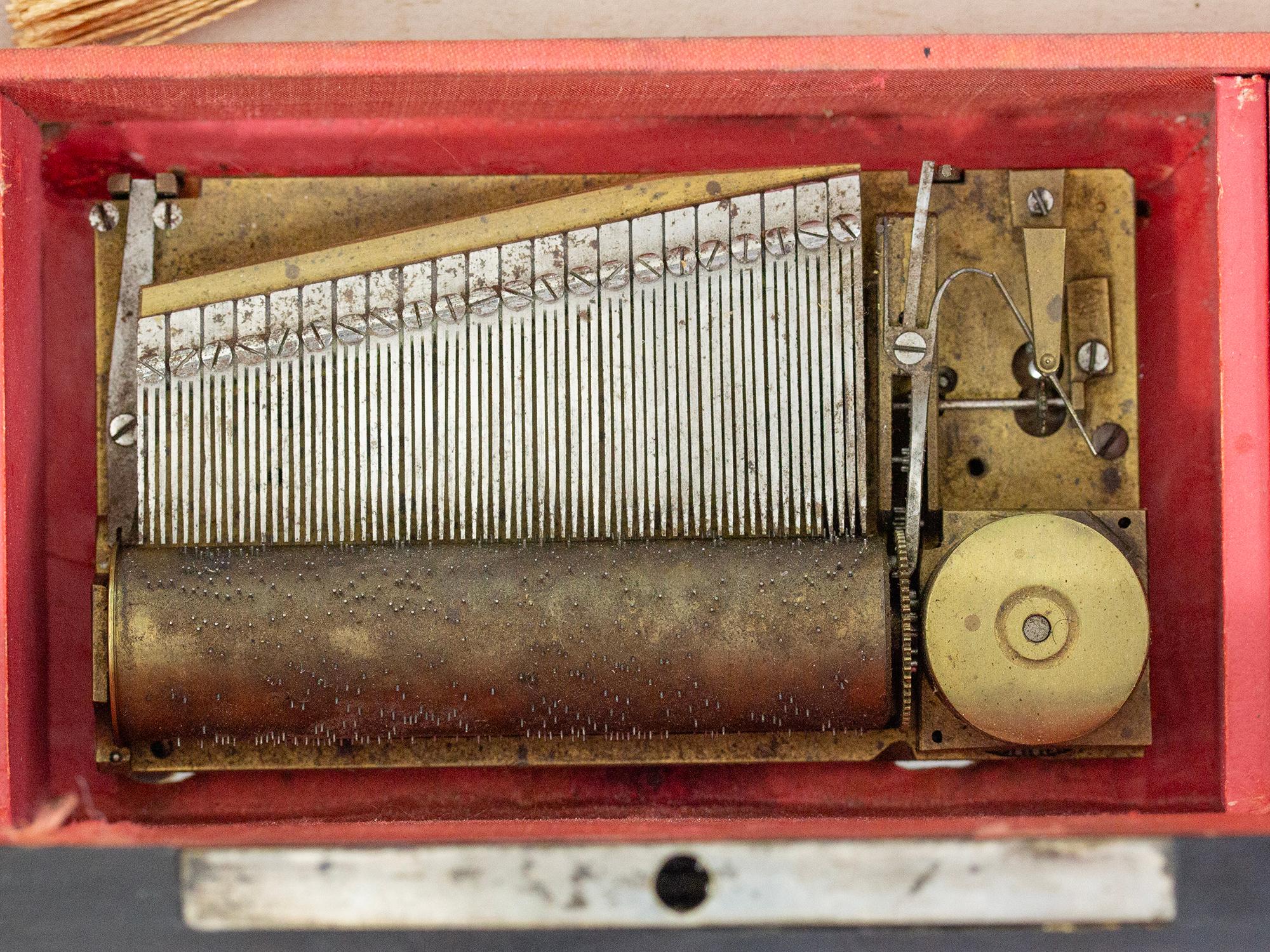 Antique French Palais Royal Musical Writing Box For Sale 5