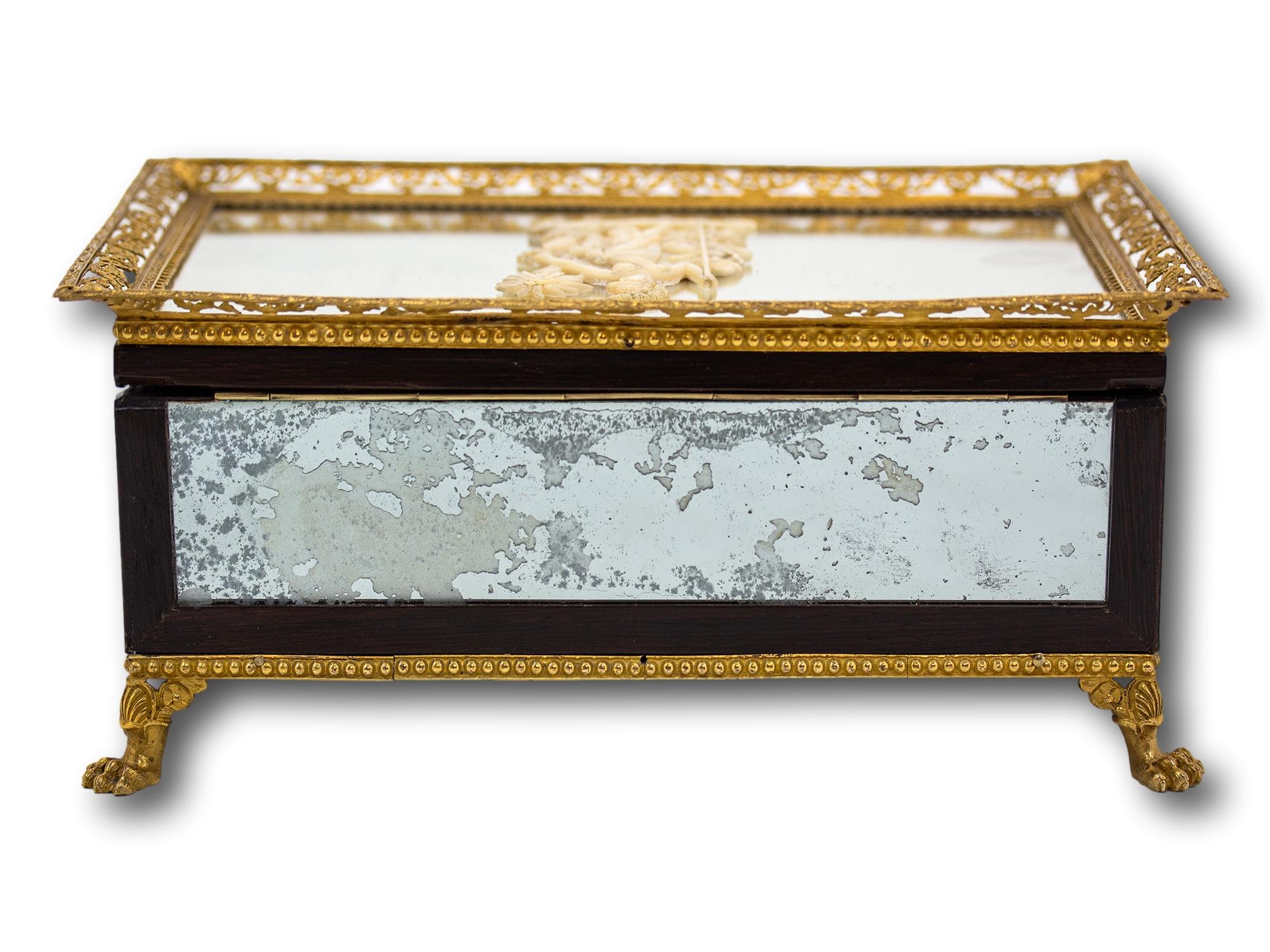 Antique French Palais Royal Musical Writing Box In Good Condition For Sale In Northampton, GB