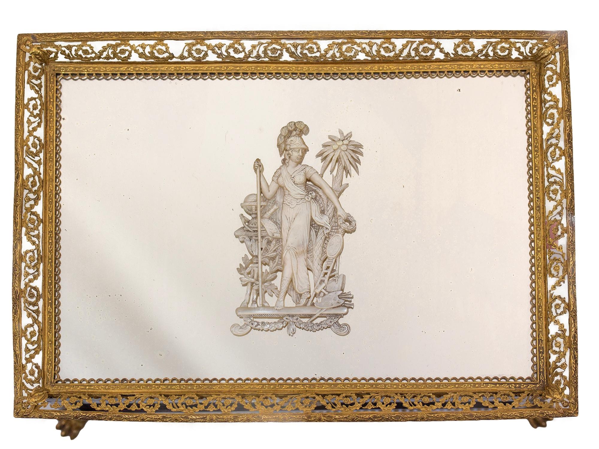 19th Century Antique French Palais Royal Musical Writing Box For Sale