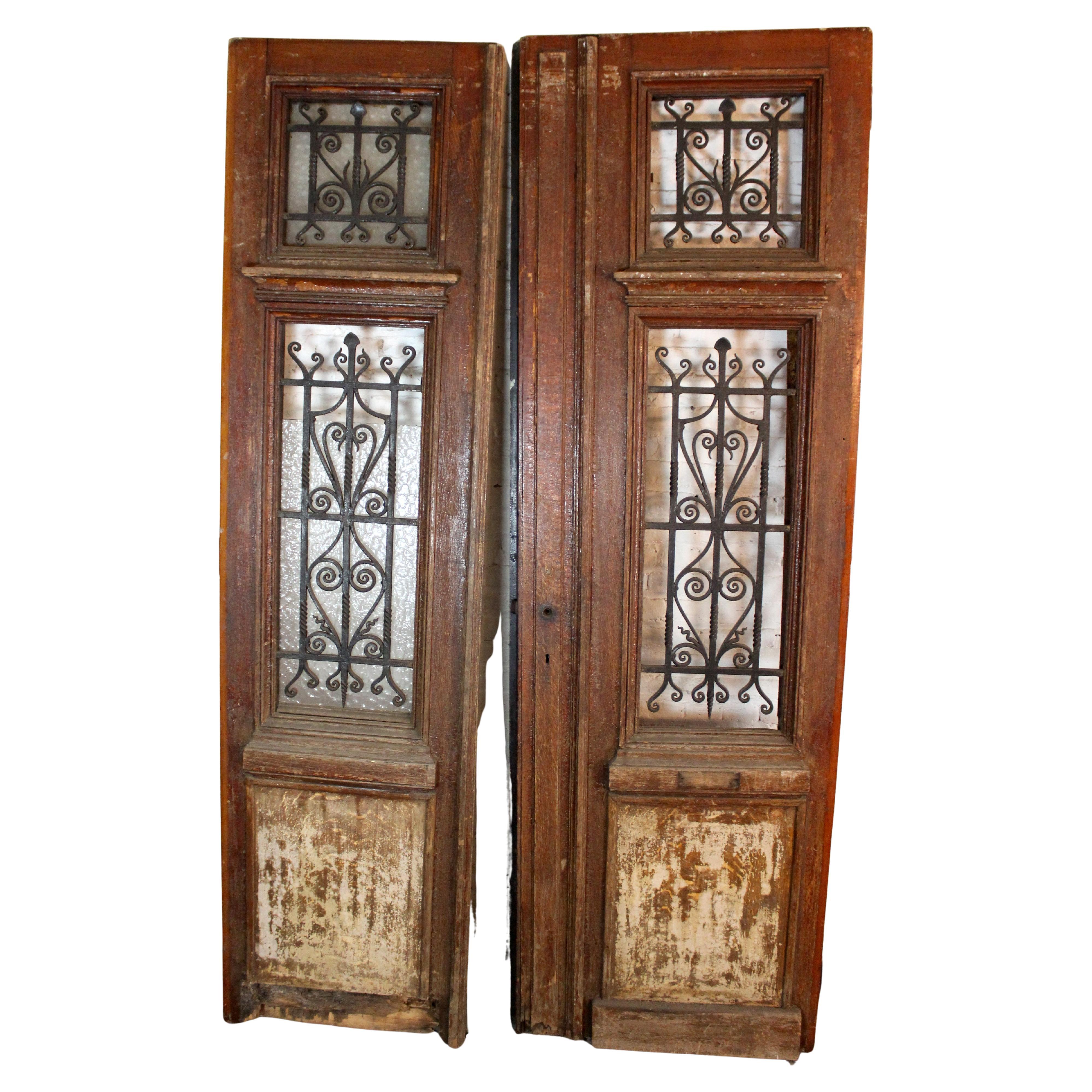 What is a paneled door?
