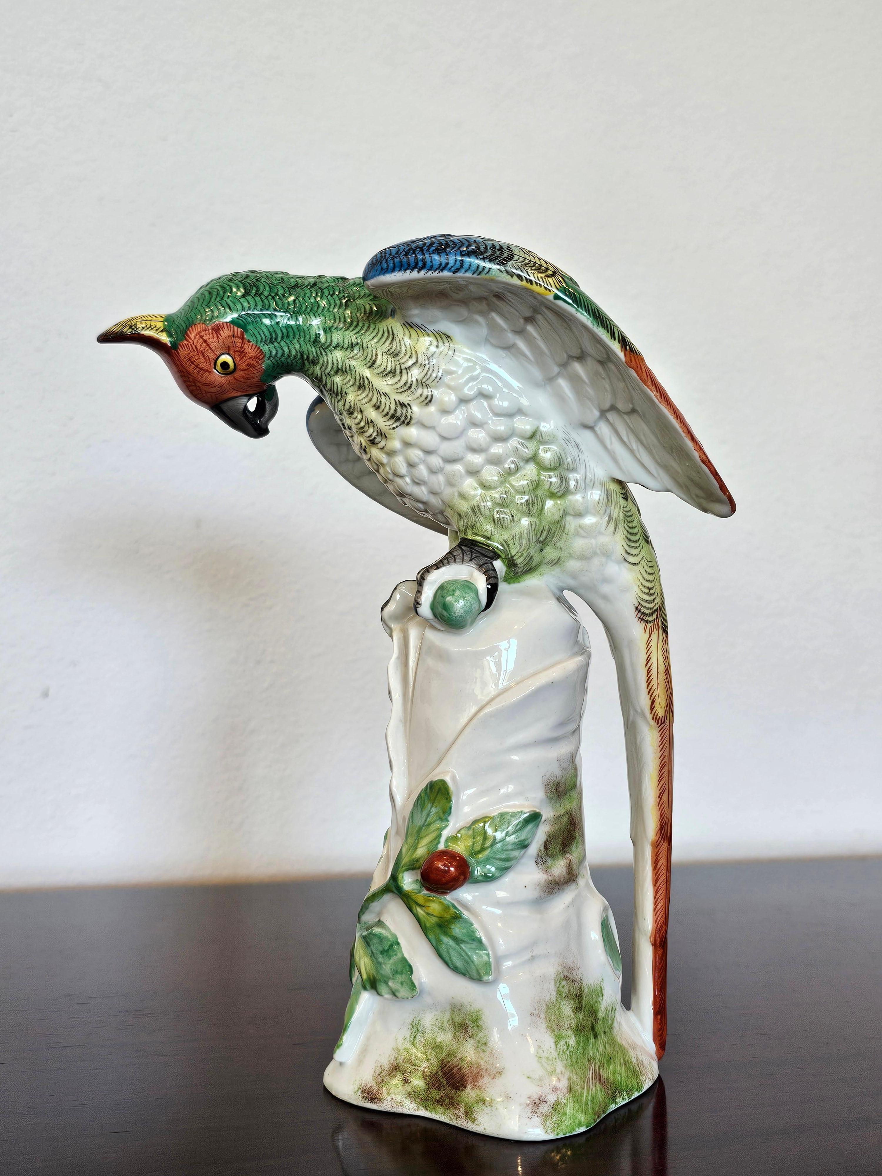 Antique French Paris Porcelain Bourdois & Bloch Figura de loro estilo Meissen en venta 5