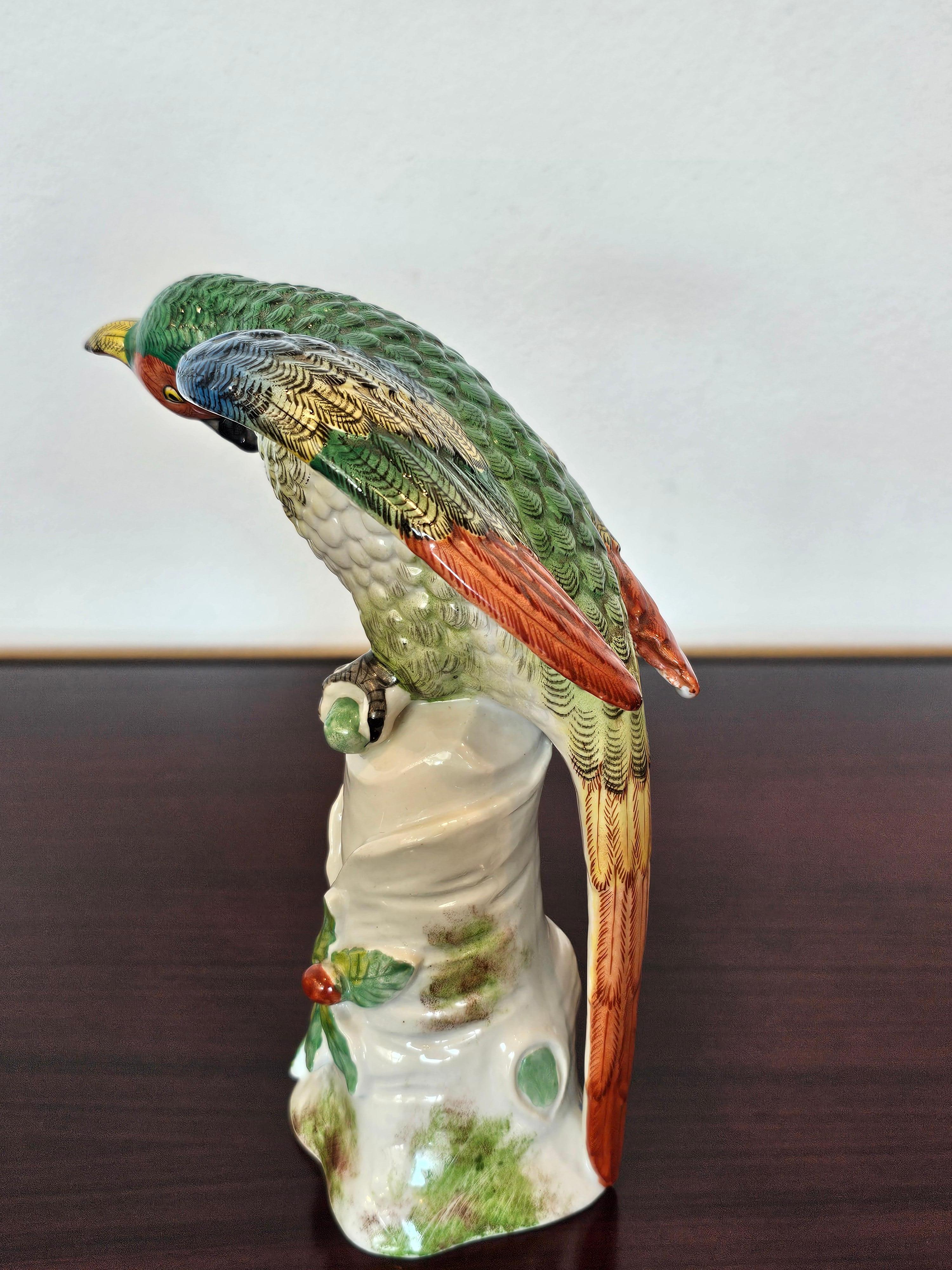 Antique French Paris Porcelain Bourdois & Bloch Figura de loro estilo Meissen en venta 6