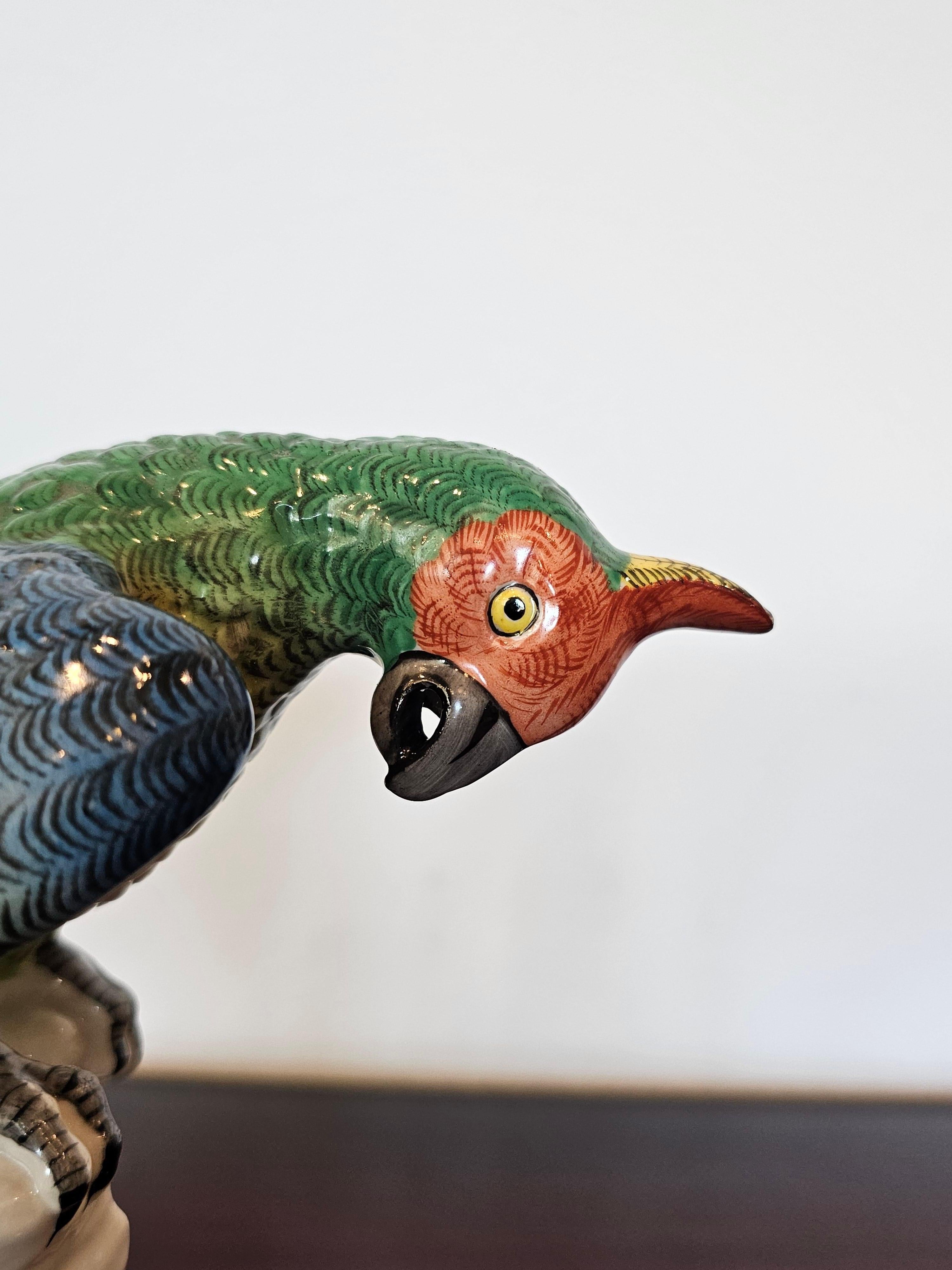 Antique French Paris Porcelain Bourdois & Bloch Figura de loro estilo Meissen en venta 1