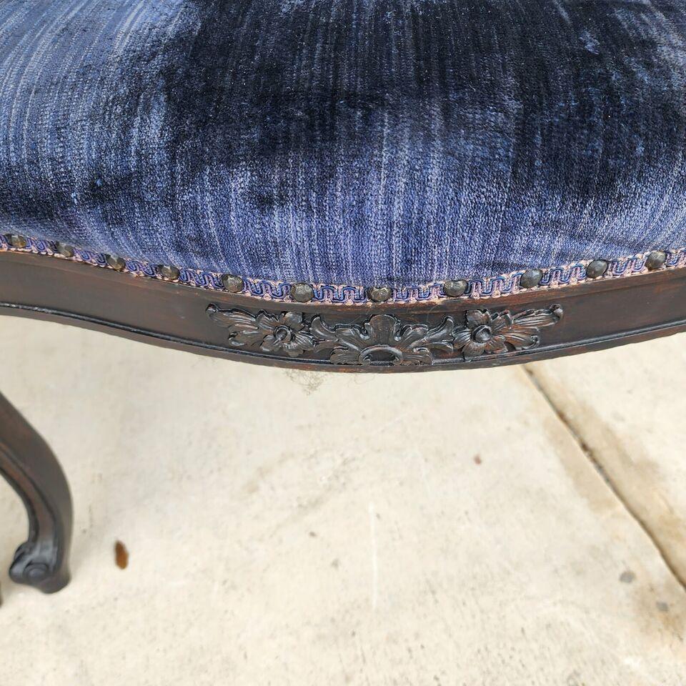 Antique French Parlor Chairs Pair 2