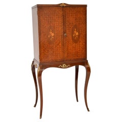 Antique French Parquetry Cocktail Drinks Cabinet