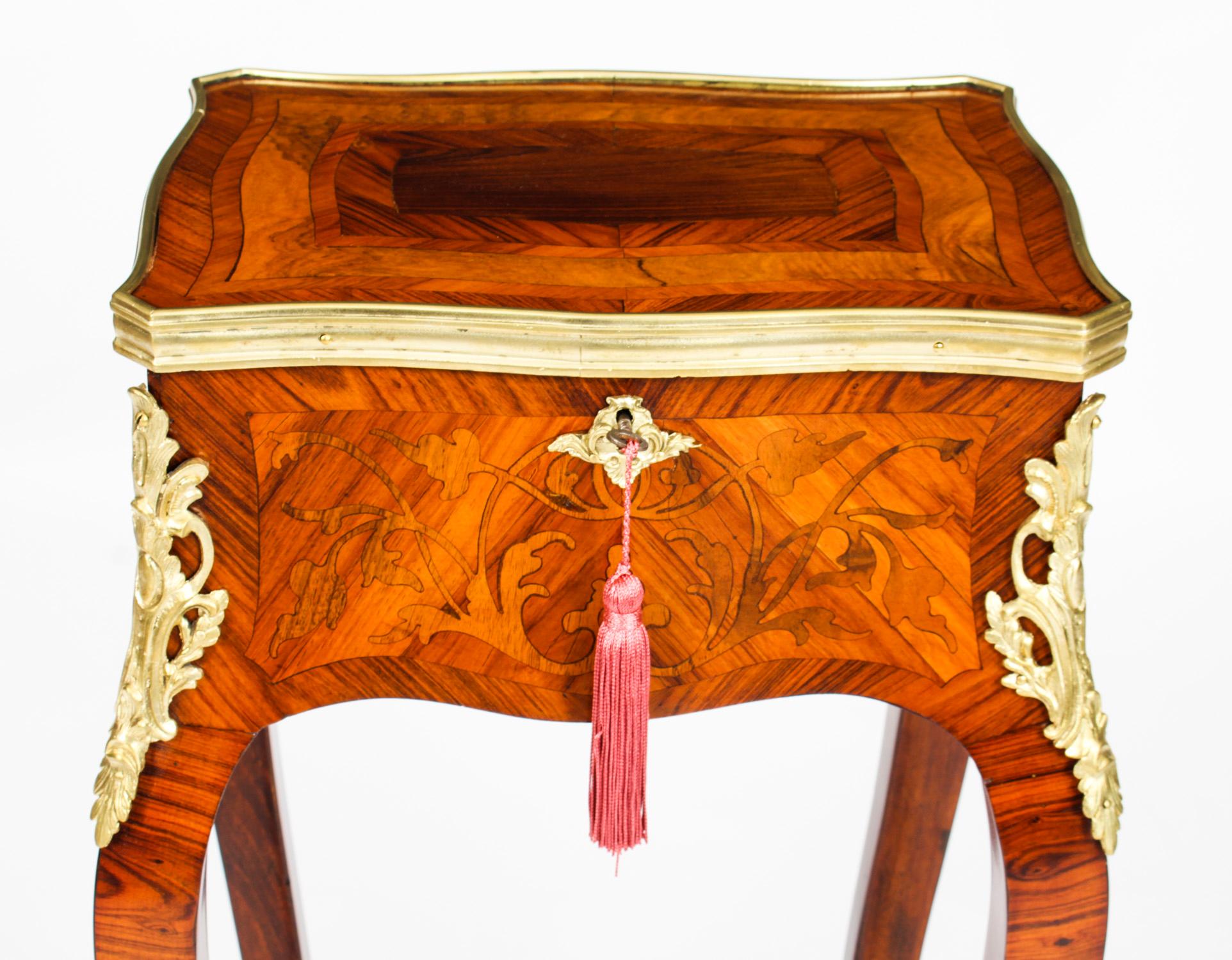 Antique French Parquetry & Marquetry Occasional Table 19th C In Good Condition For Sale In London, GB