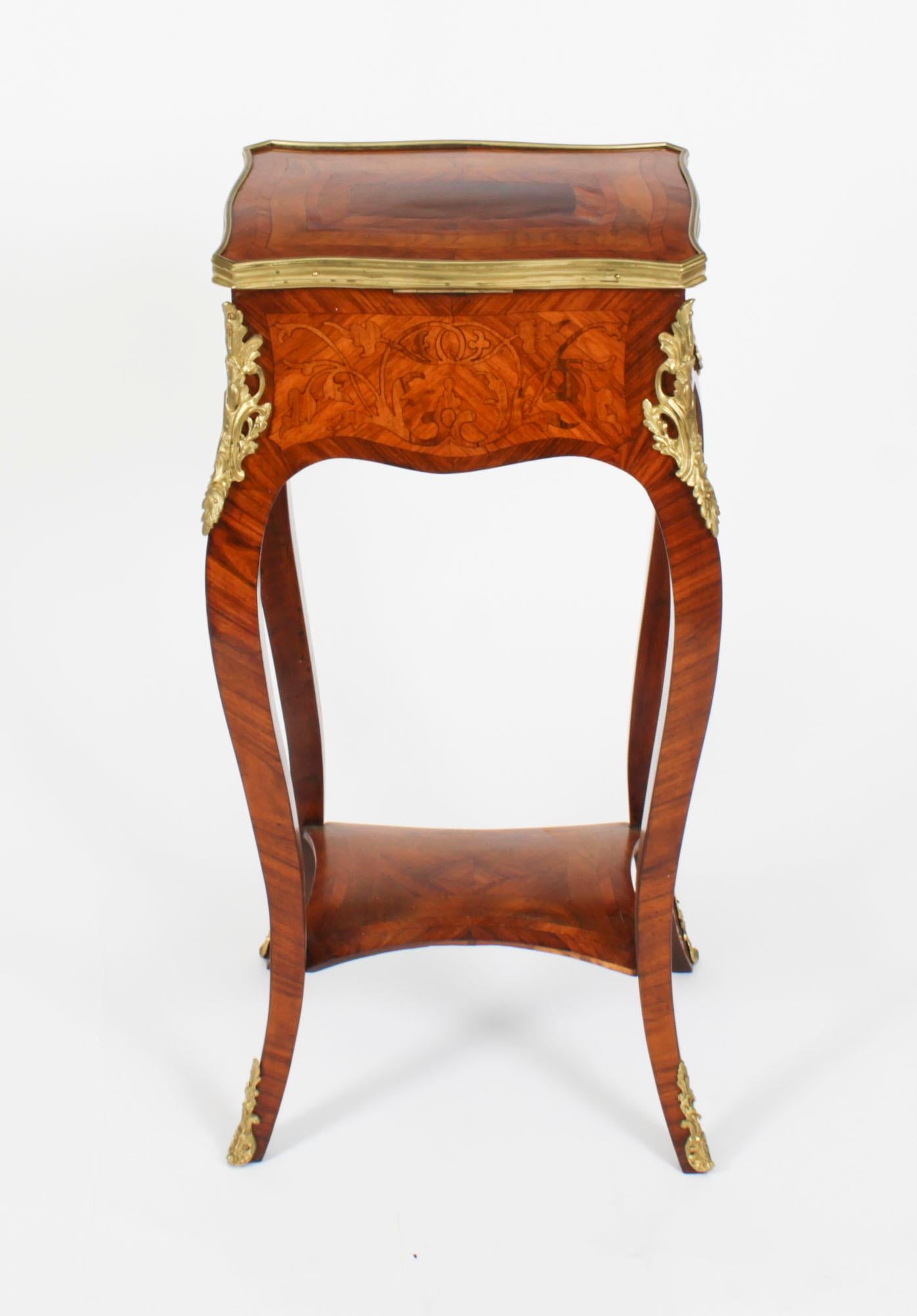 Antique French Parquetry & Marquetry Occasional Table Casket 19th Century 8