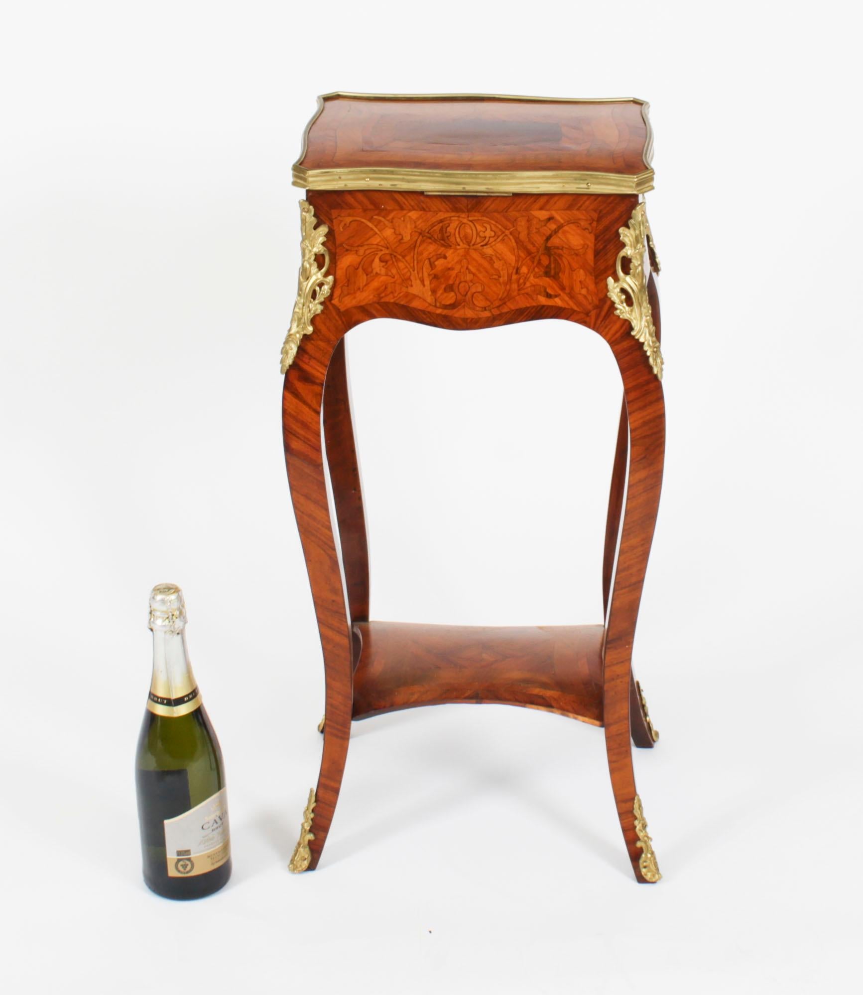 Antique French Parquetry & Marquetry Occasional Table Casket 19th Century 10