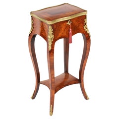Antique French Parquetry & Marquetry Occasional Table Casket 19th Century