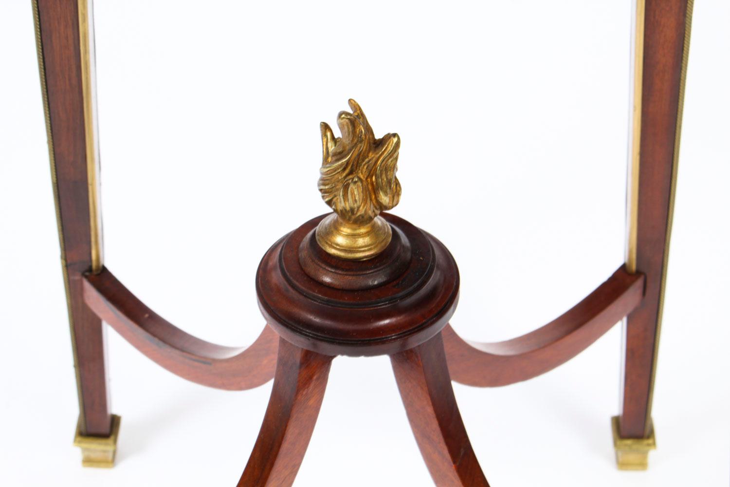 Antique French Parquetry Ormolu Mounted Stand Att François Linke, 19th Century For Sale 14