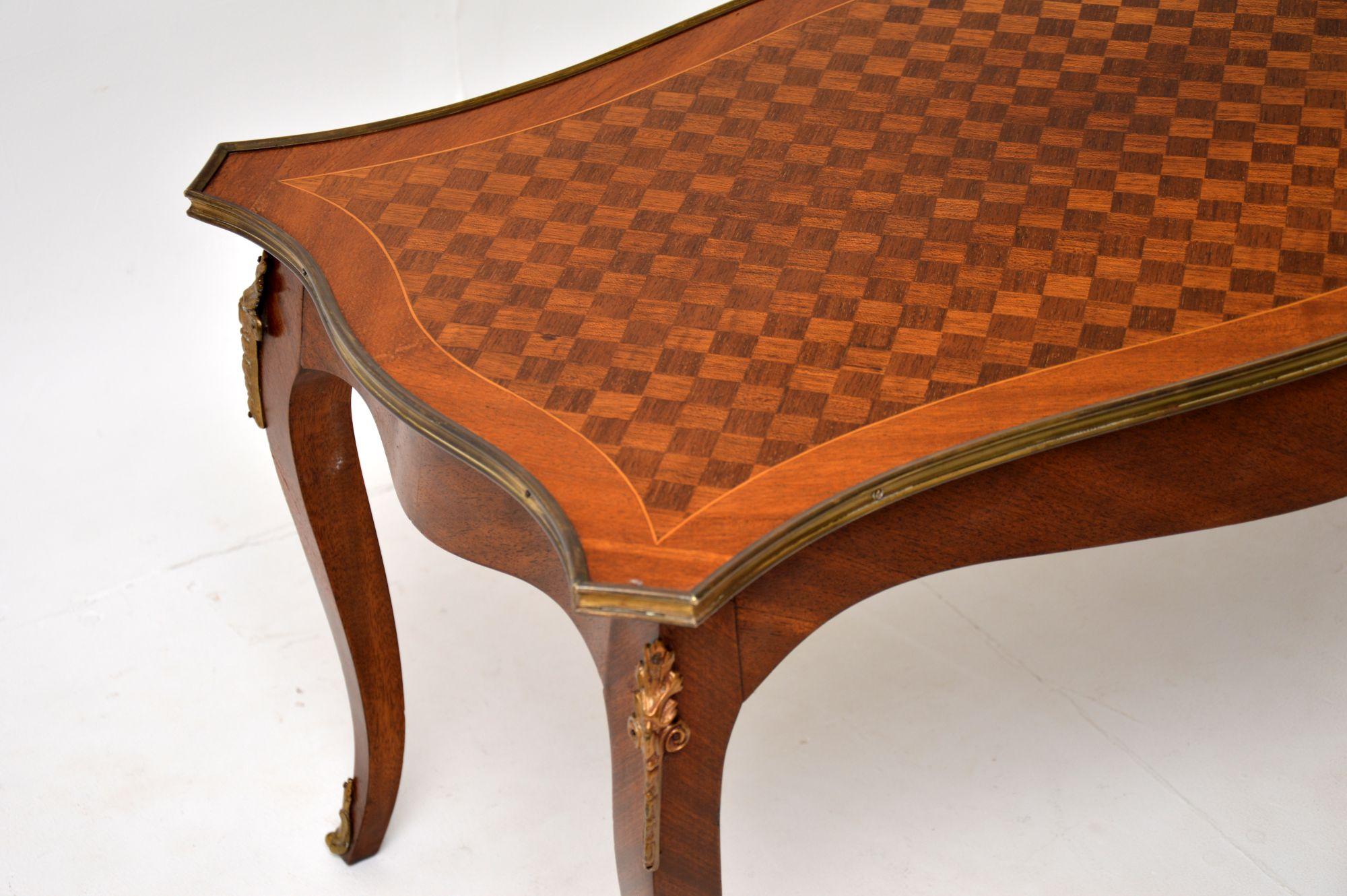 Antique French Parquetry Top Coffee Table In Good Condition In London, GB