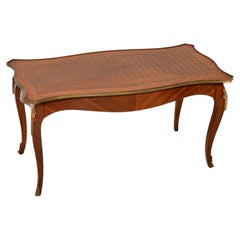 Vintage French Parquetry Top Coffee Table