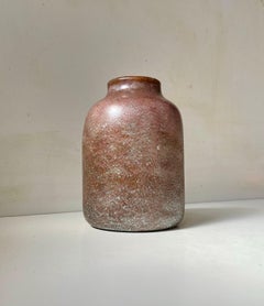 Antique French Paste Vase in Colored Art Glass