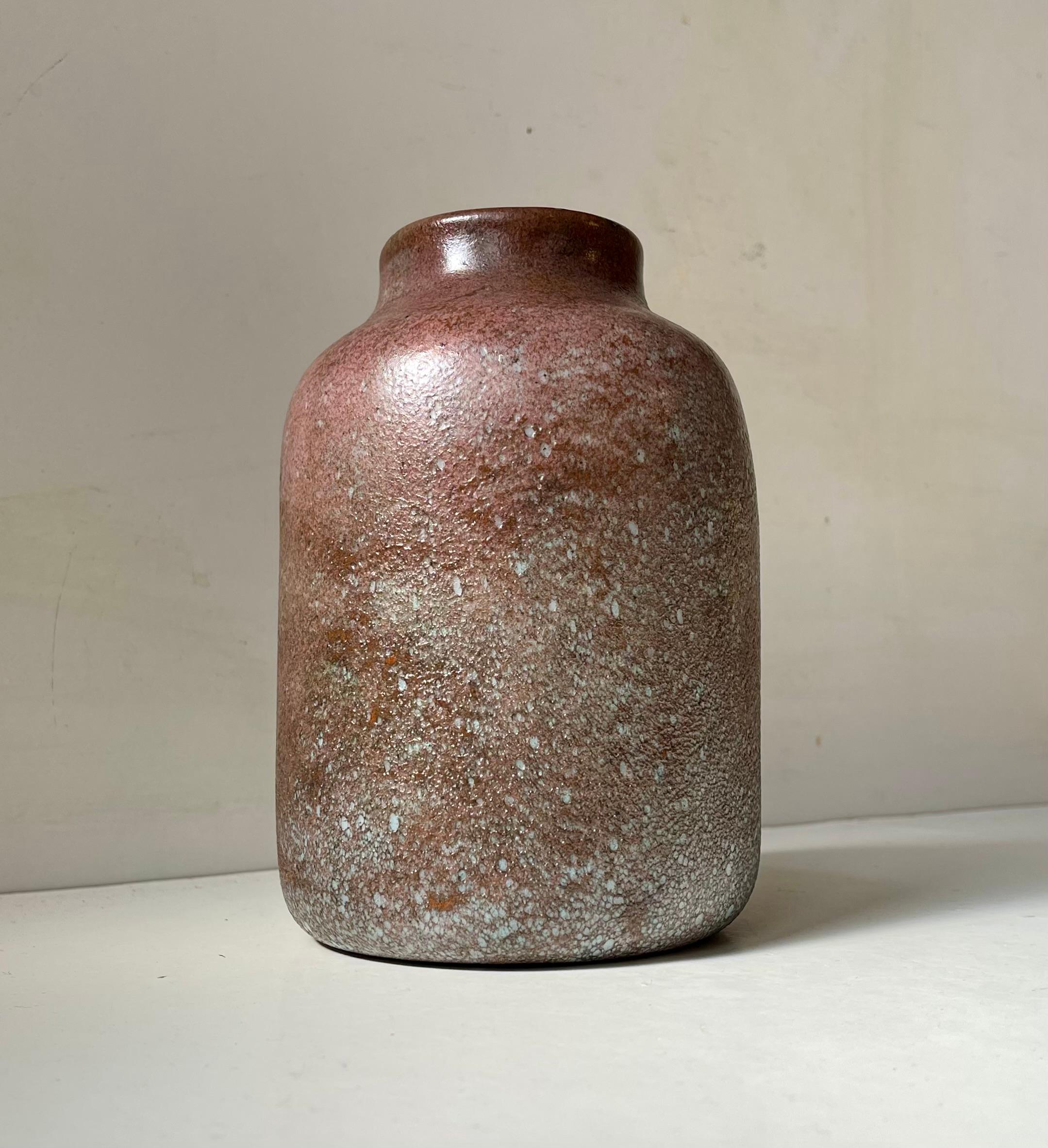 Art Nouveau Vaso di pasta francese antico in vetro artistico colorato in vendita