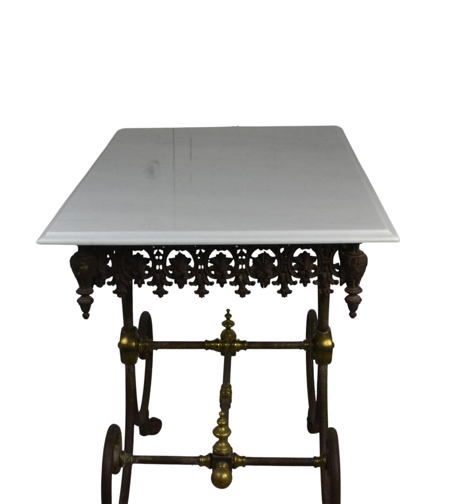 antique pastry table