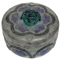 Ancienne boîte française en pâte de verre par Gabriel Argy-Rousseau, vers 1920