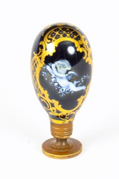 Antique French "Pate-sur-pate" Sevres Desk Seal, 19th Century