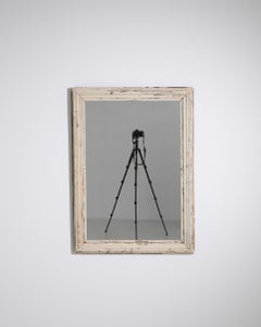 Antique French Patinated Wall Mirror