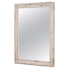Antique French Patinated Wall Mirror