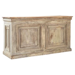 Antique French Patinated Wooden Bar