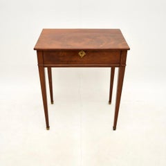Antique French Period Walnut Side / Writing Table