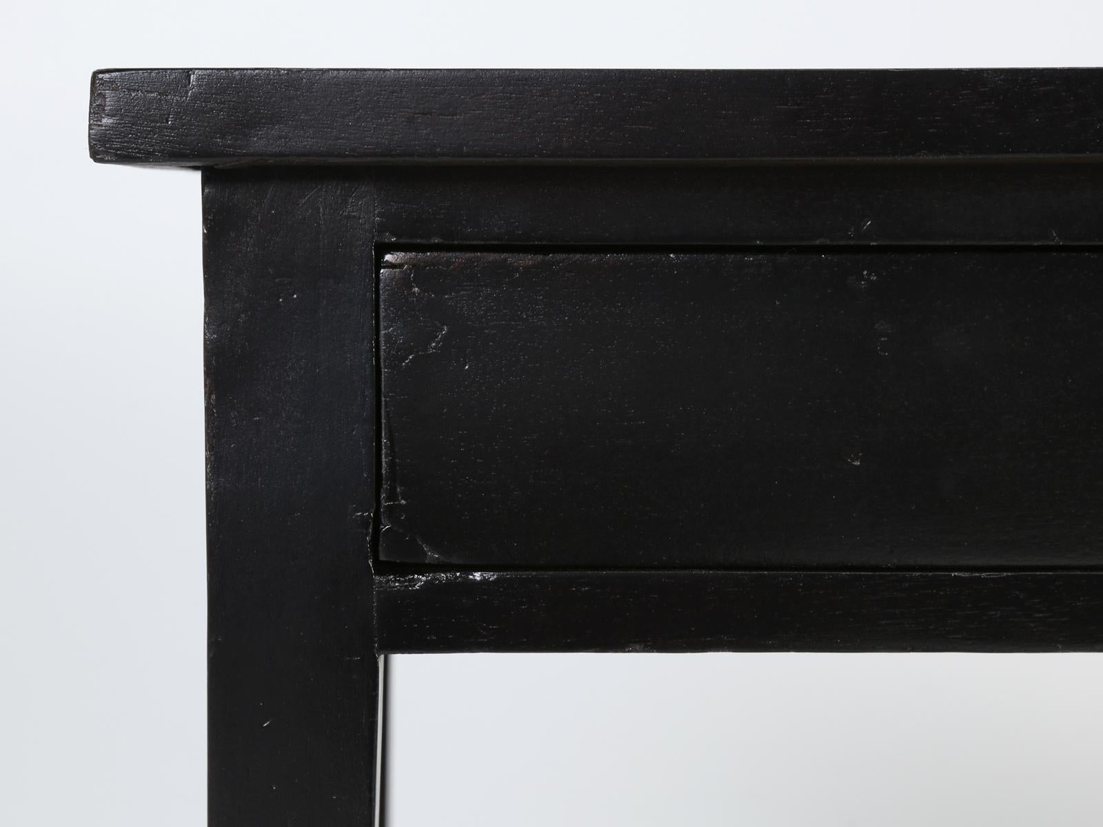 Antique French Petite Ebonized Ladies Writing Table, or Small Side Table or Desk 6