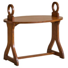 Antique French Petite Side Table with Handles