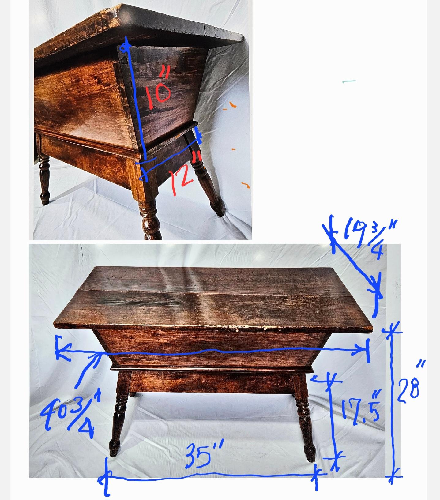 Table française ancienne Petrin Dough en vente 7