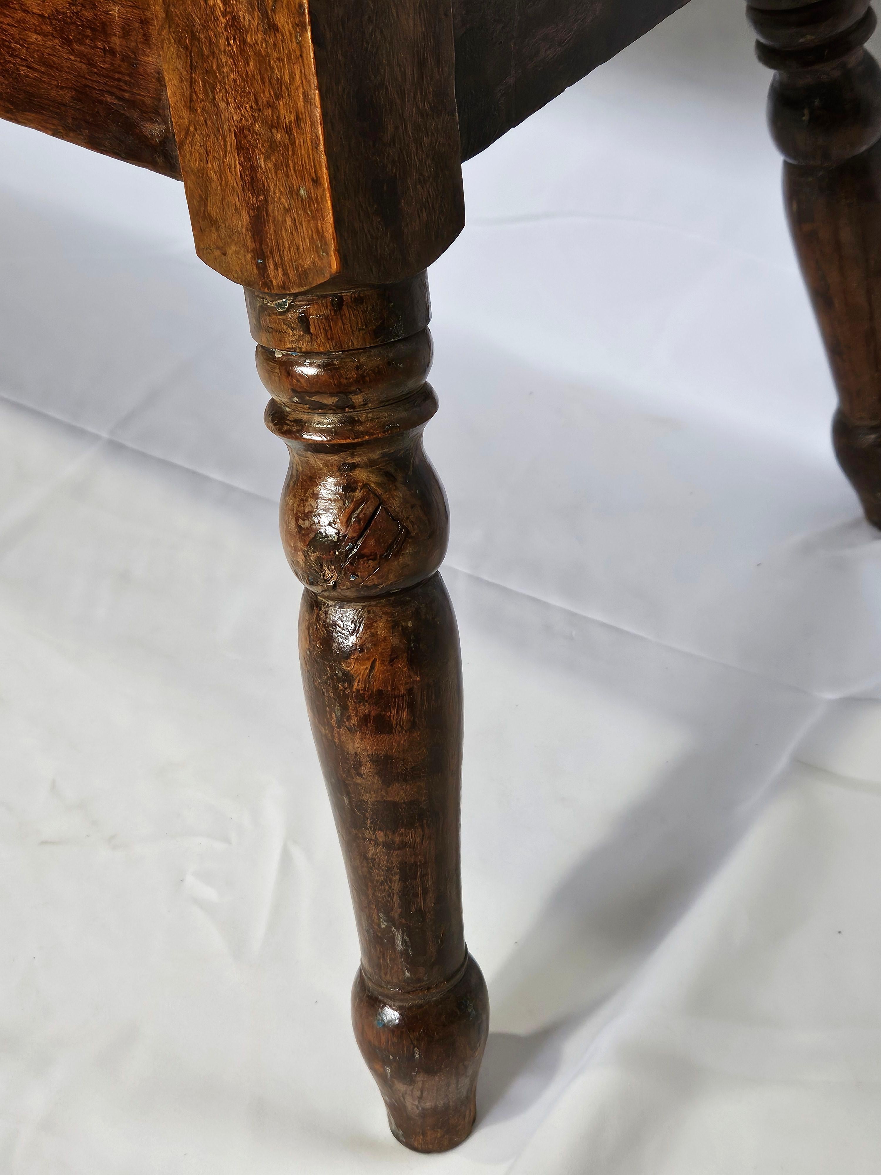 Wood Antique French Petrin Dough Table For Sale