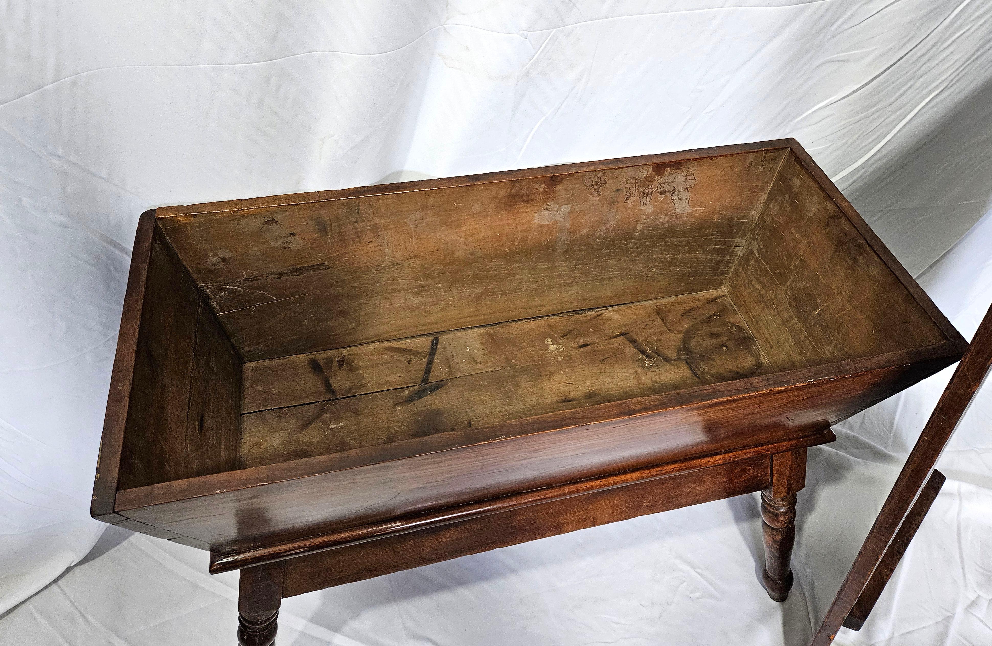 Antique French Petrin Dough Table For Sale 1