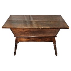 Antique French Petrin Dough Table
