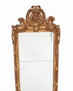 Antique French Pier Mirror Gilt 1860