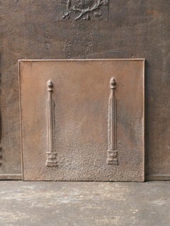 Antique French 'Pillars of Freedom' Fireback / Backsplash, 18th - 19th Century