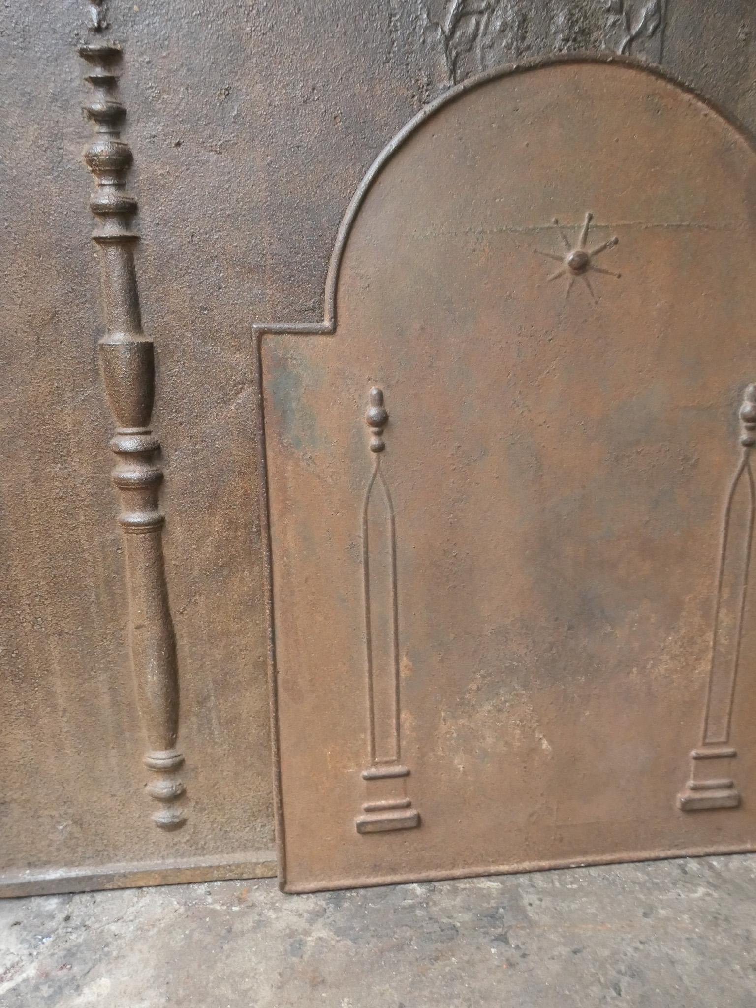 Antique French 'Pillars of Freedom' Fireback / Backsplash, 18th - 19th C. For Sale 3