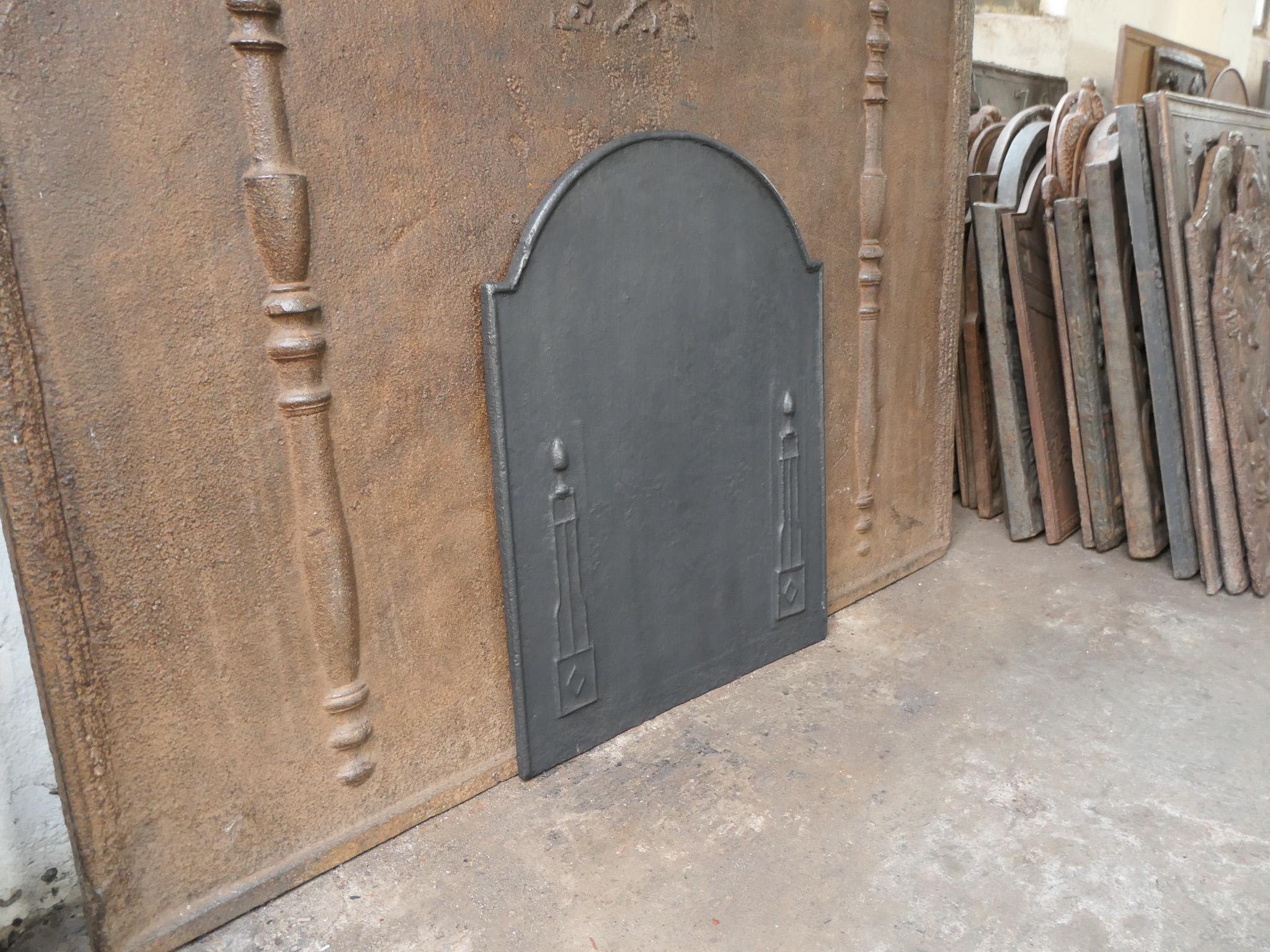 Antique French 'Pillars of Freedom' Fireback / Backsplash, 18th - 19th C. For Sale 3