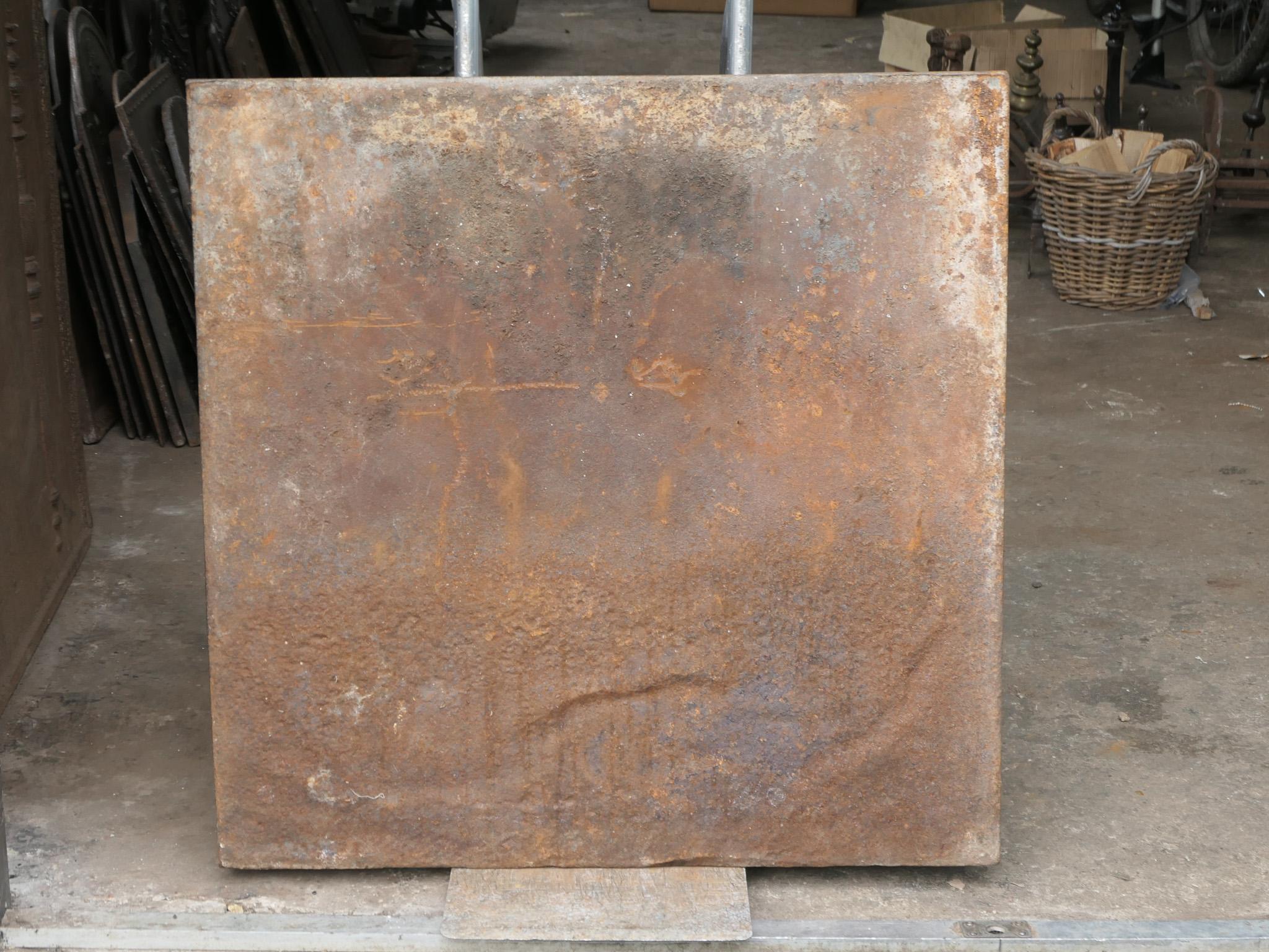 Antique French 'Pillars of Freedom' Fireback / Backsplash, 18th - 19th C. For Sale 7