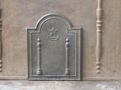 Antique French 'Pillars of Freedom' Fireback / Backsplash, 18th - 19th C.