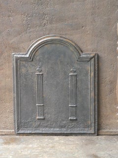 Antique French 'Pillars of Freedom' Fireback / Backsplash, 18th - 19th C.