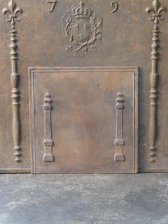 Antique French 'Pillars of Freedom' Fireback / Backsplash, 18th - 19th C.